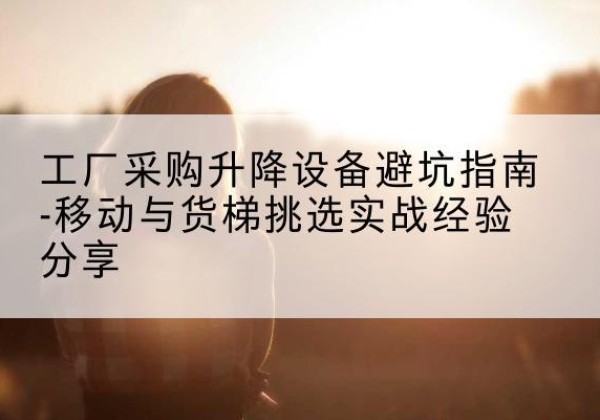 青岛移动式升降机怎么选-工厂采购升降设备避坑指南-移动与货梯挑选实战经验分享