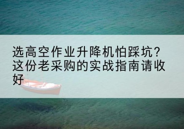 青岛高空作业升降机厂家推荐-选高空作业升降机怕踩坑？这份老采购的实战指南请收好